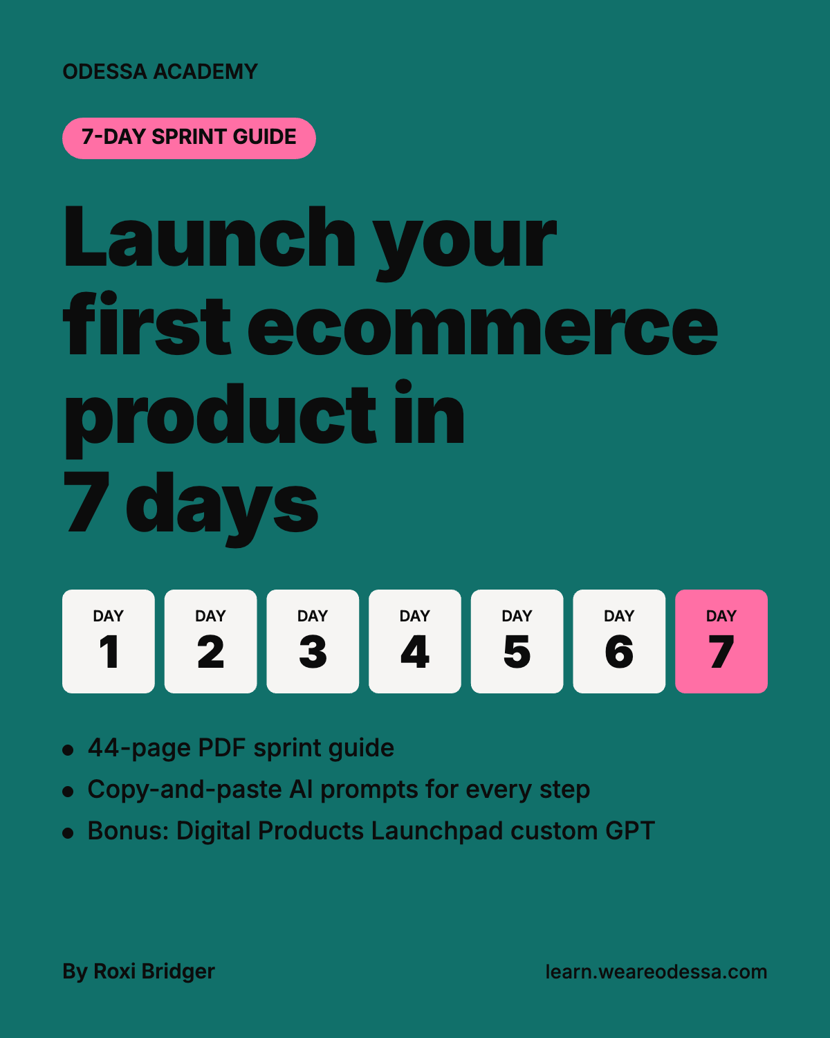 Launch Your First Ecommerce Product in 7 Days